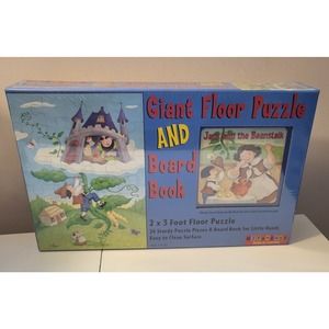 Jack & The Beanstalk Giant Floor Puzzle & Board Book (2 x 3 Foot Puzzle)